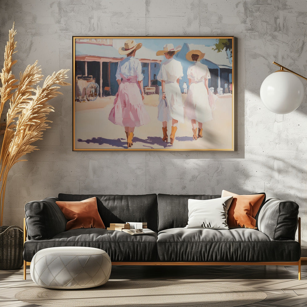 Retro Western Damen | Leinwand