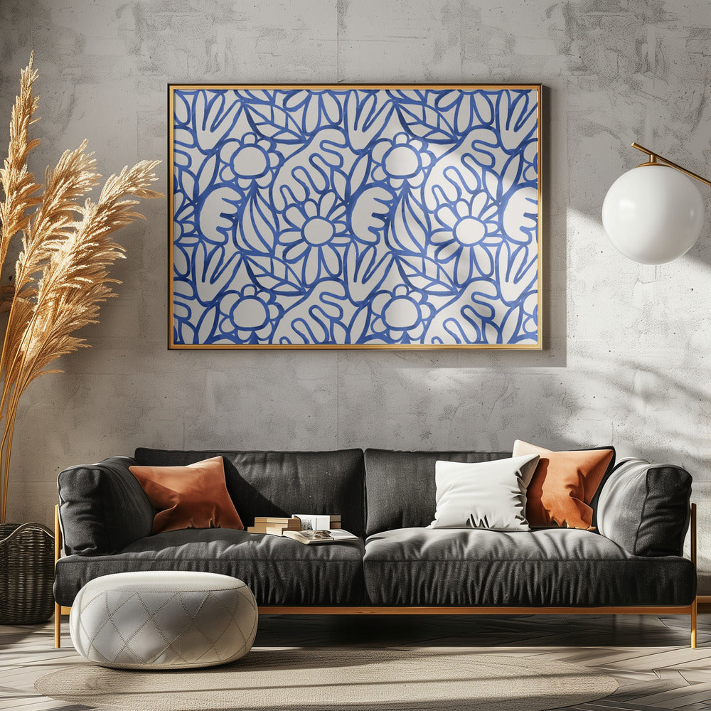 Floral Harmony Maze | Canvas