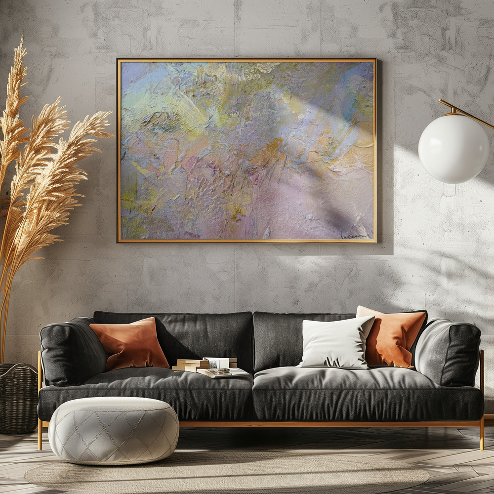 Verträumter Pastell-Wandteppich | Leinwand