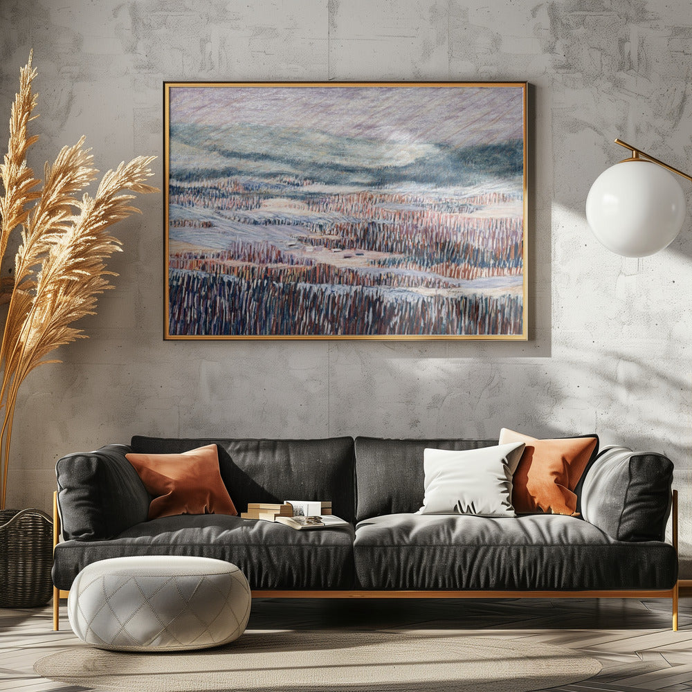 Winterlandschaft Wandteppich | Leinwand