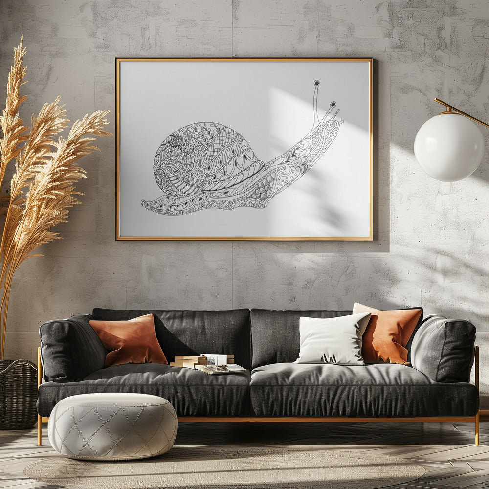 Wunderliches Schneckenlabyrinth | Leinwand