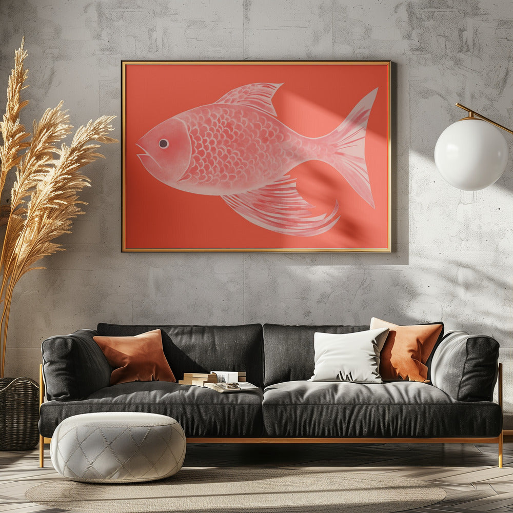 Red Fantasy Fish | Canvas