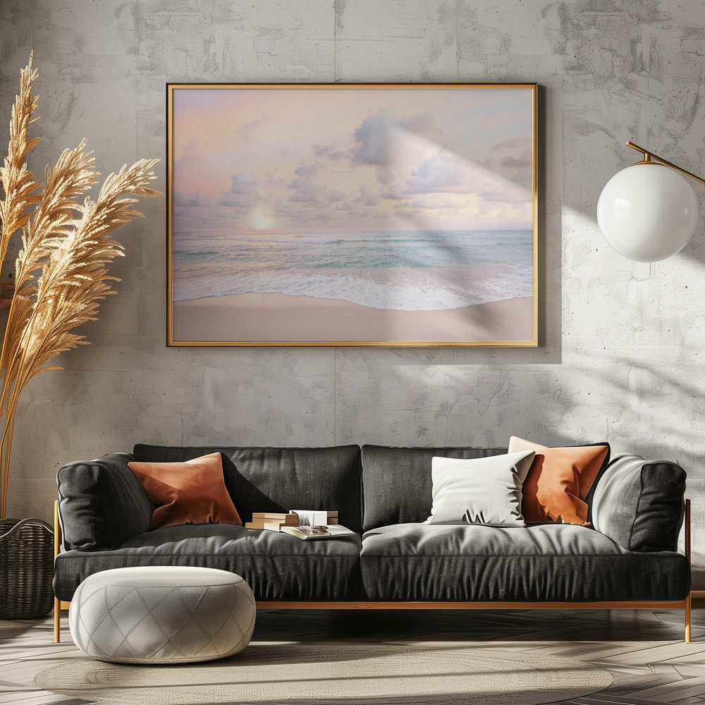 Bewölkter Sonnenuntergang | Poster