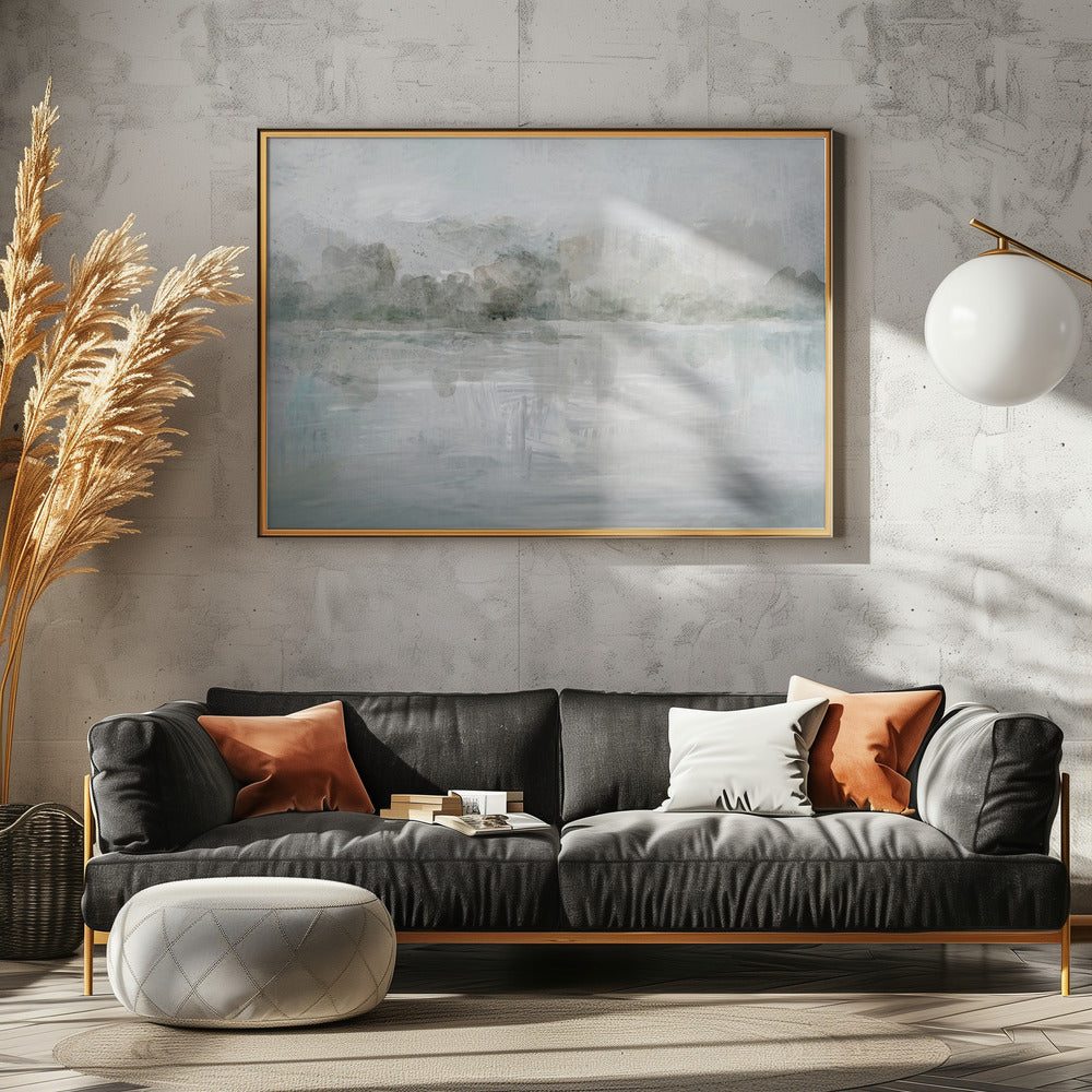 A Tranquil Misty Lake | Canvas