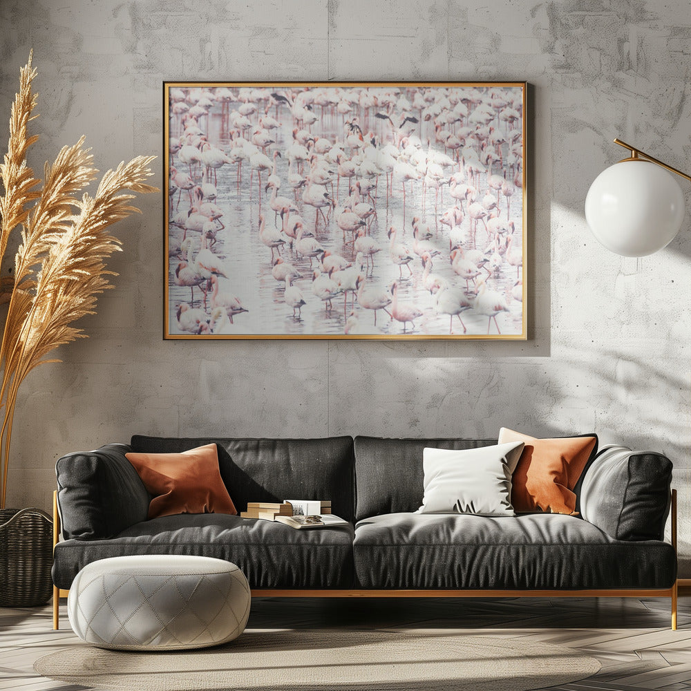 Flamingos | Leinwand