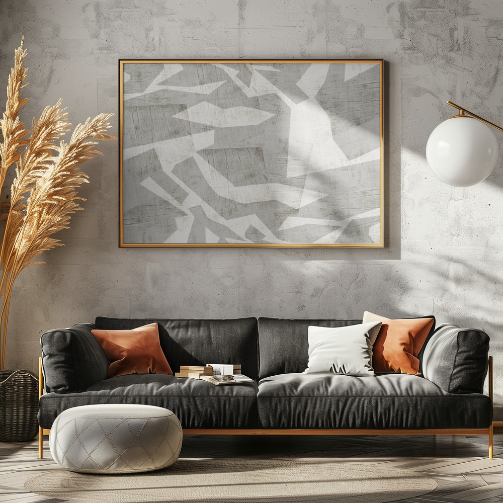 Geometrische Formen in einer neutralen Farbpalette | Leinwand