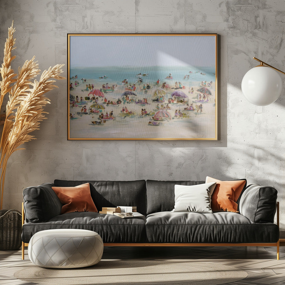 Impressionistische Strandszene | Poster