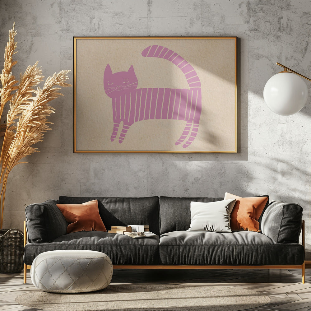 Pinkcat Kinderzimmer | Leinwand