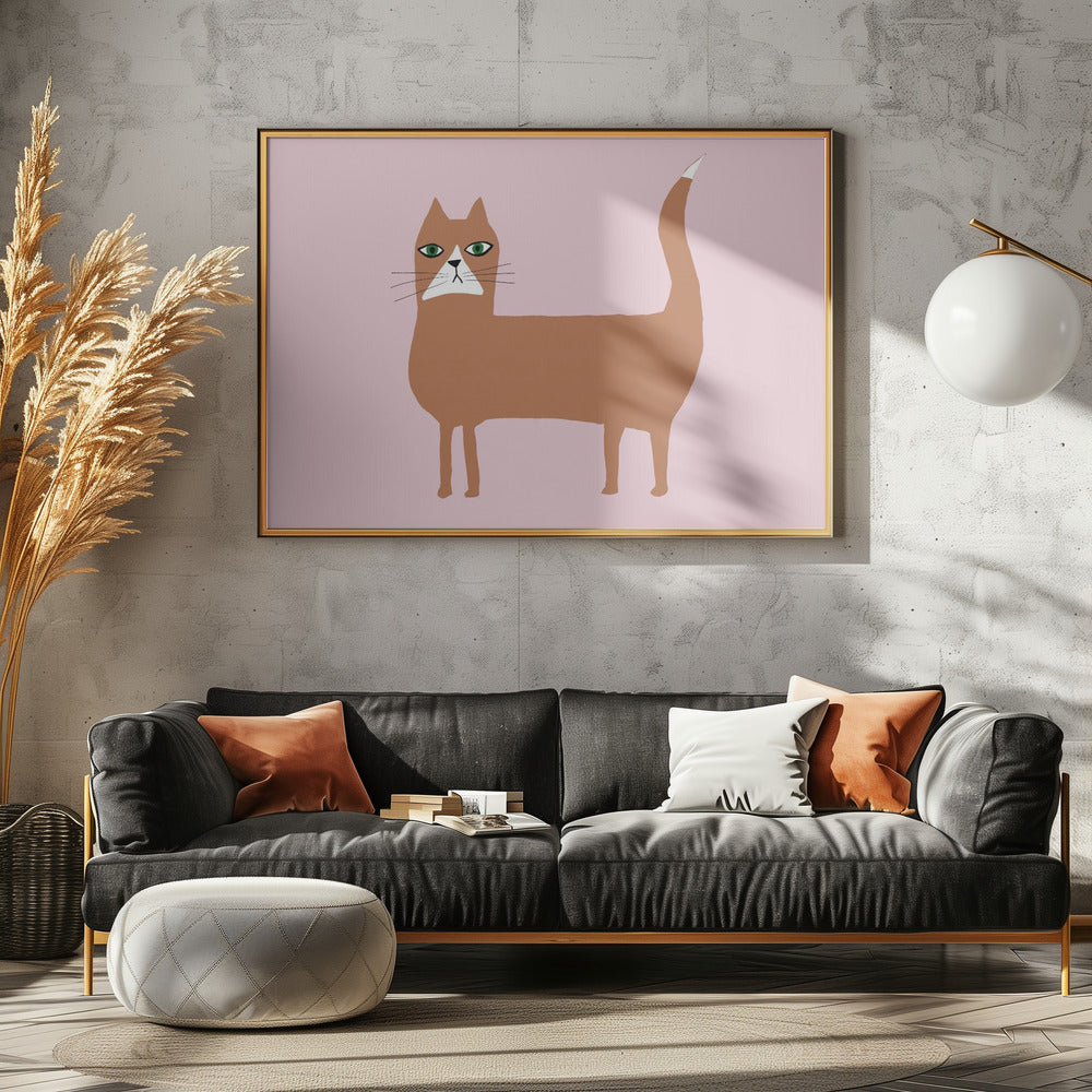 Katze Ingwer Orange | Leinwand