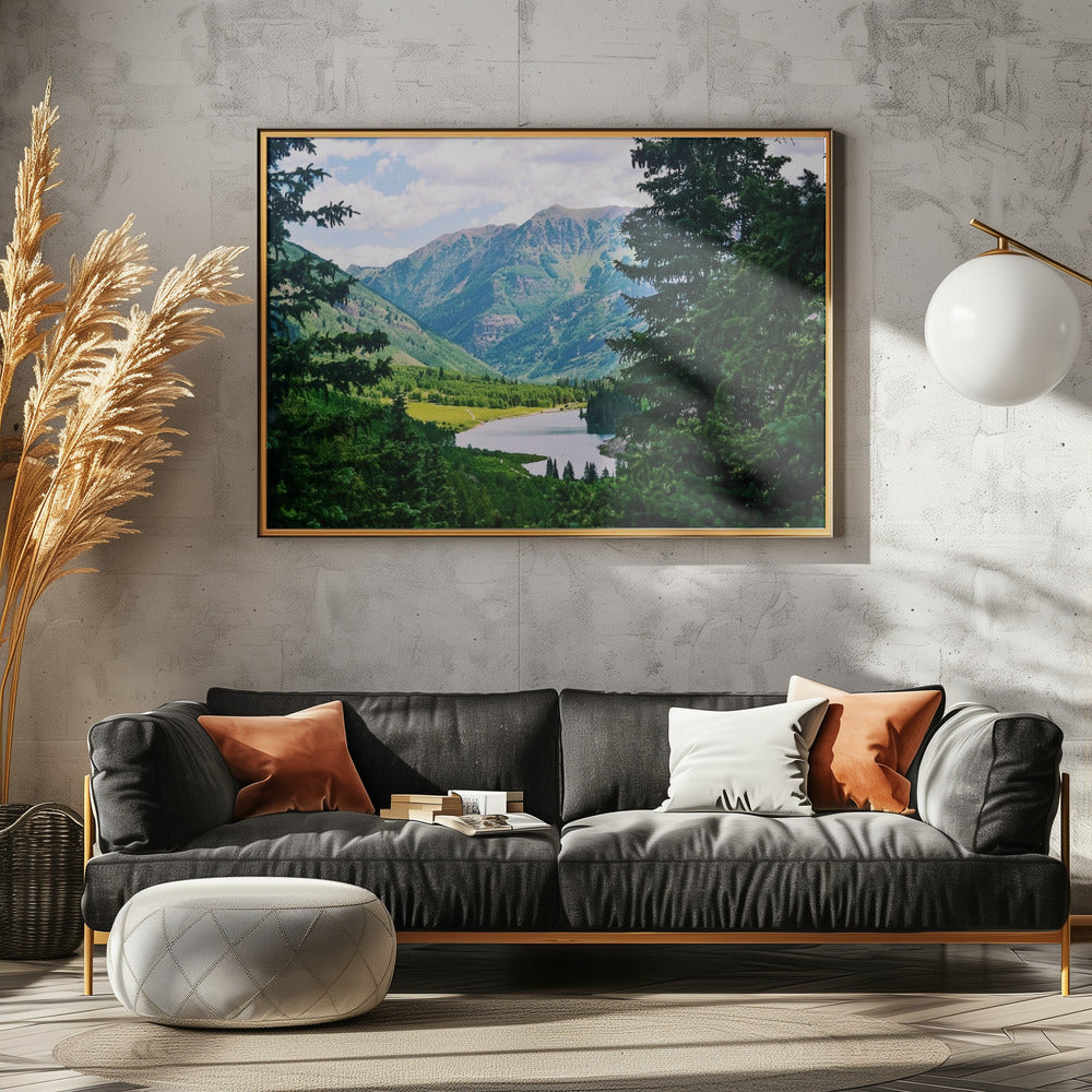 Kastanienbrauner See | Leinwand