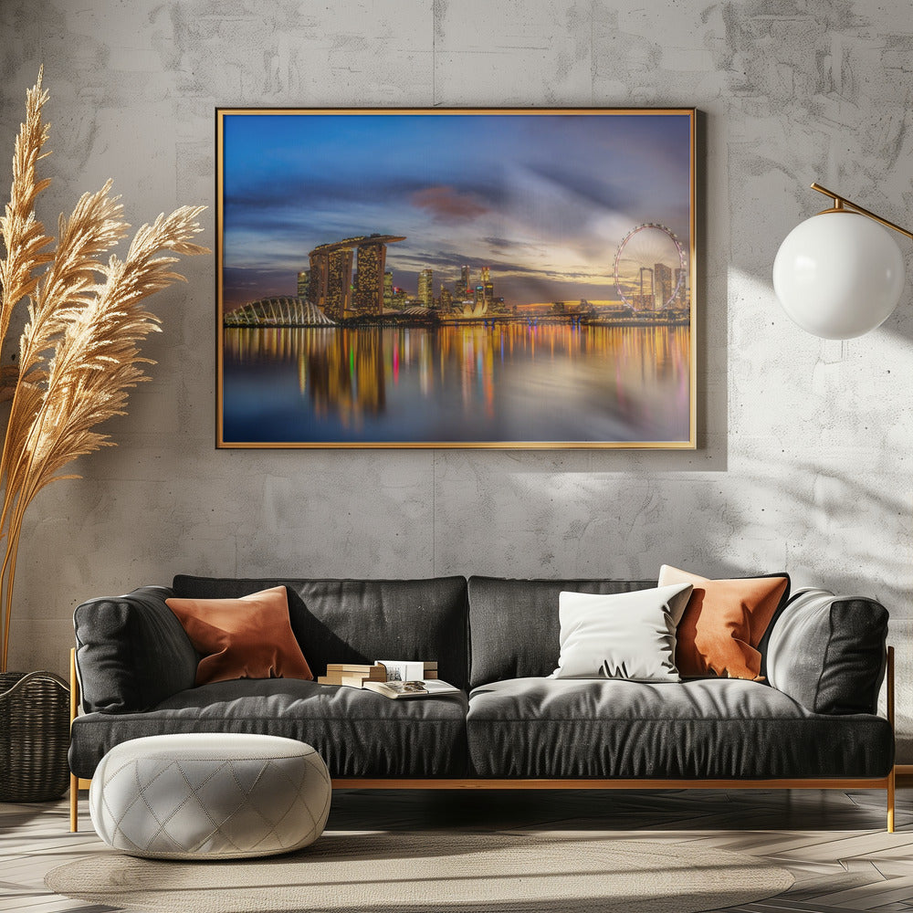 Sonnenuntergang an der Bucht | Poster