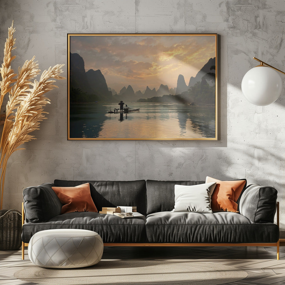 Goldener Li-Fluss | Leinwand
