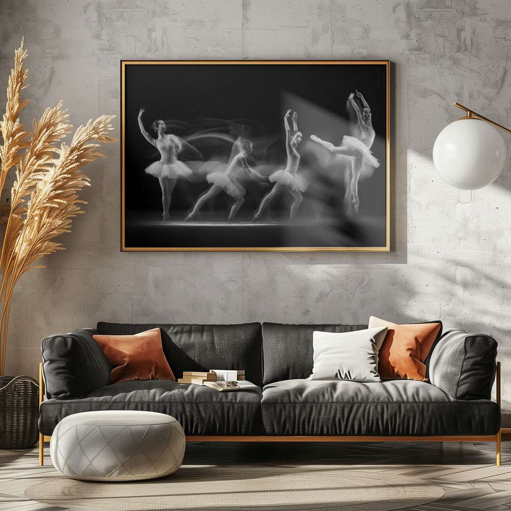 Balerina Art Wave | Leinwand