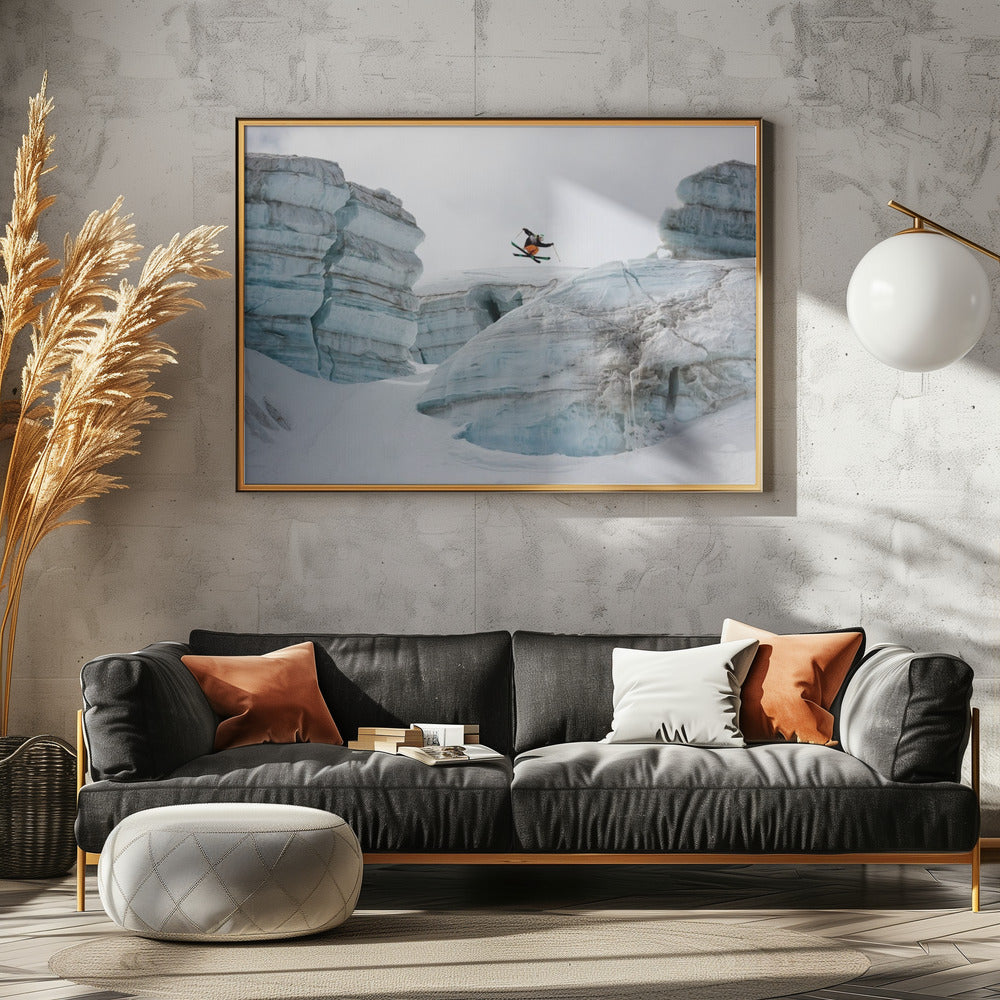 Candide Thovex out of nowhere into nowhere | Canvas