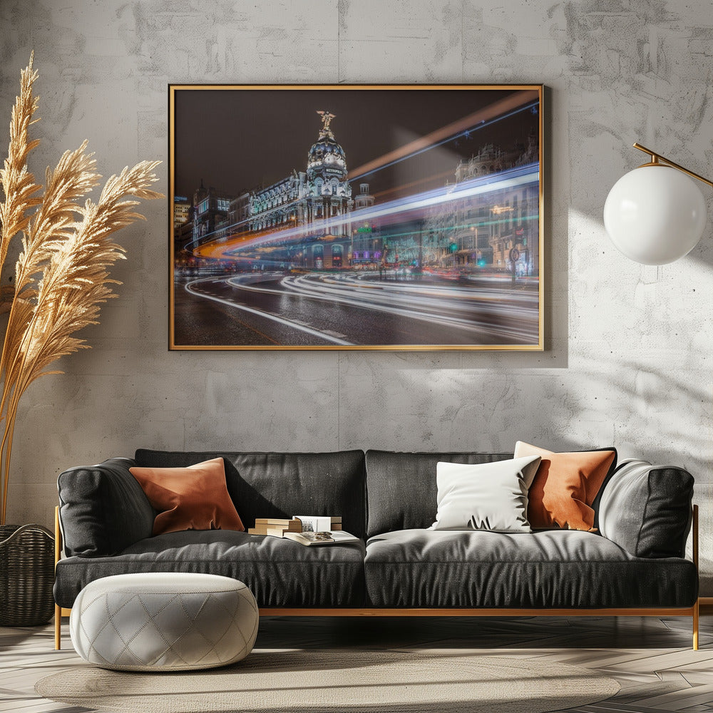 Madrid Verkehr | Leinwand