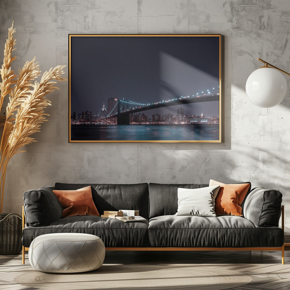 Skyline von Manhattan und Brooklyn Bridge | Poster