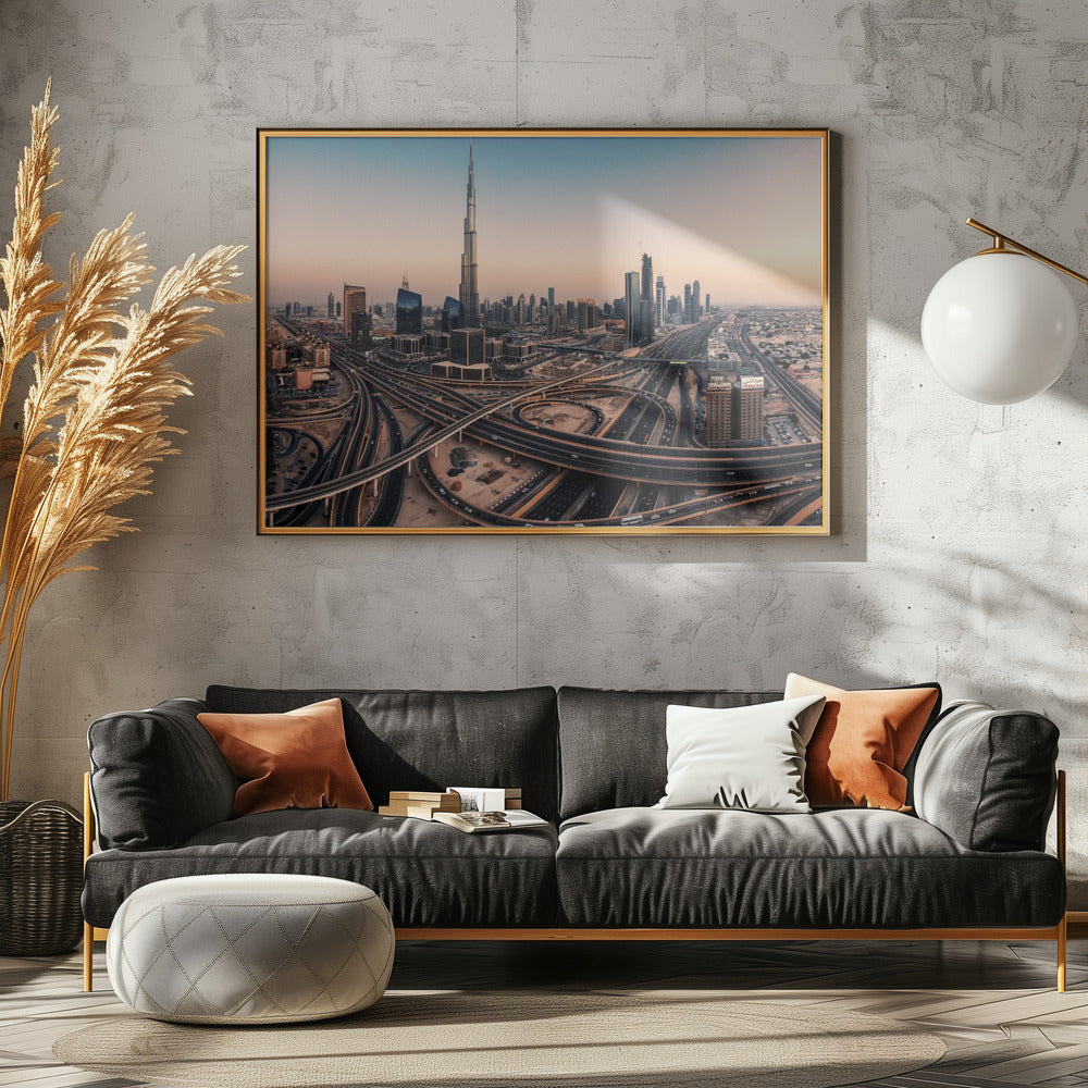 Dubai Skyline Panorama | Leinwand