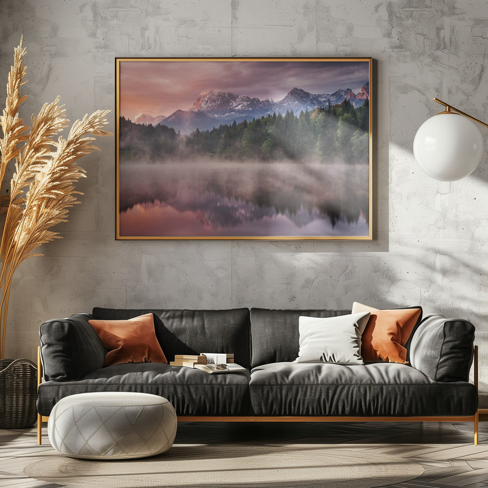 Sonnenaufgang am See | Leinwand