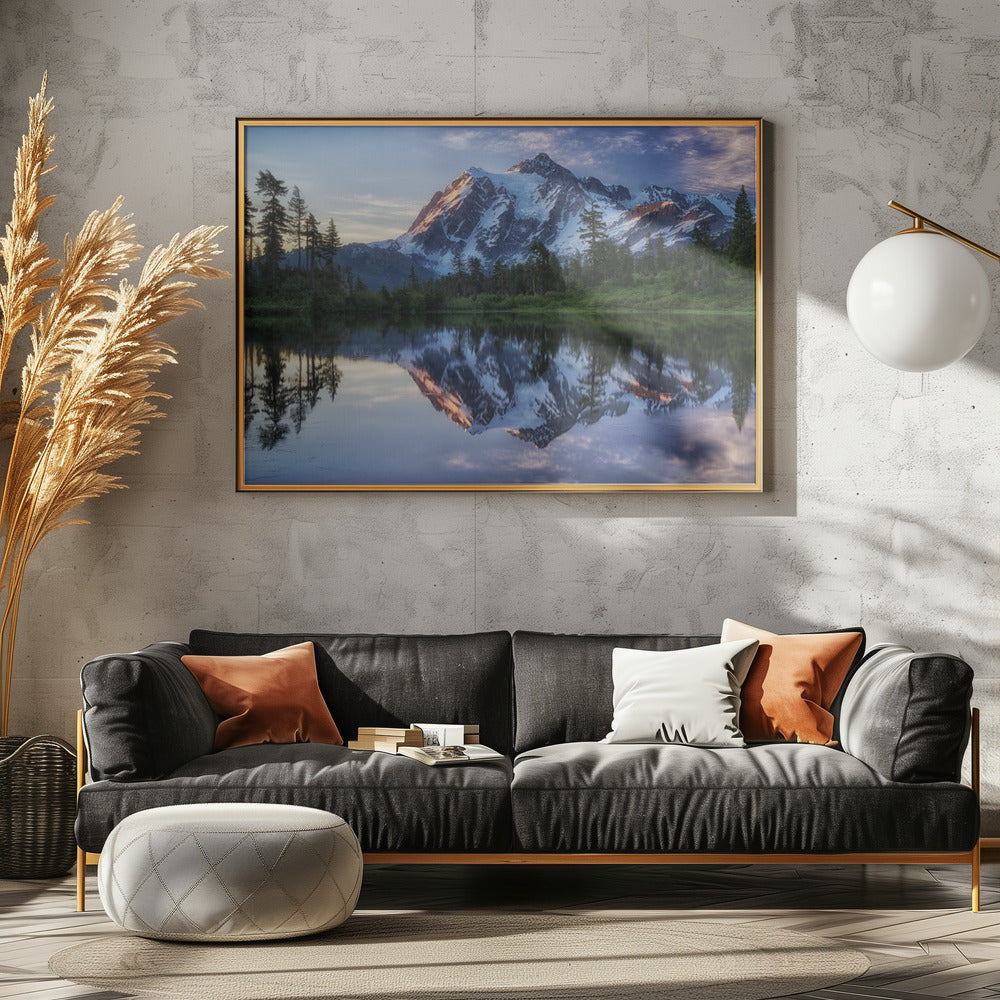 Sonnenaufgang auf dem Berg Shuksan | Poster