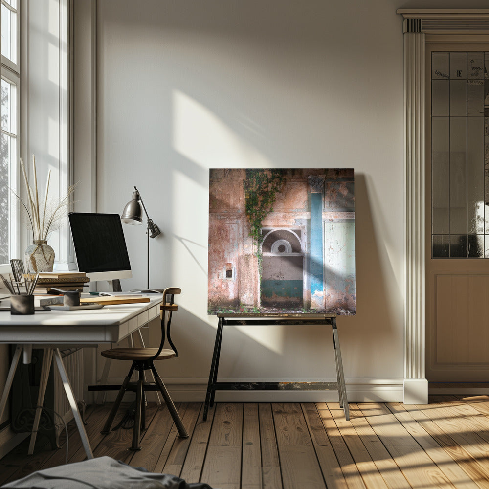 Überwucherter Eingang | Leinwand