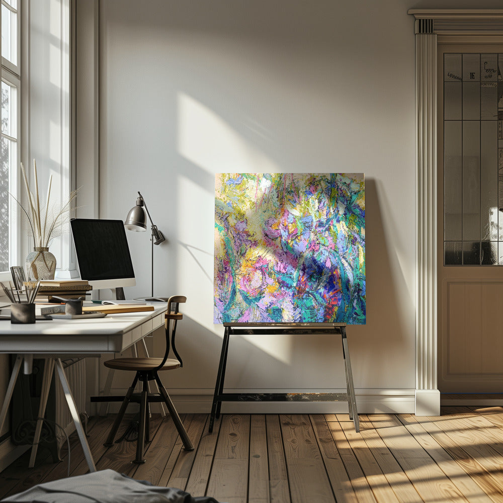 Expressionistisches farbenfrohes Abstraktes | Leinwand