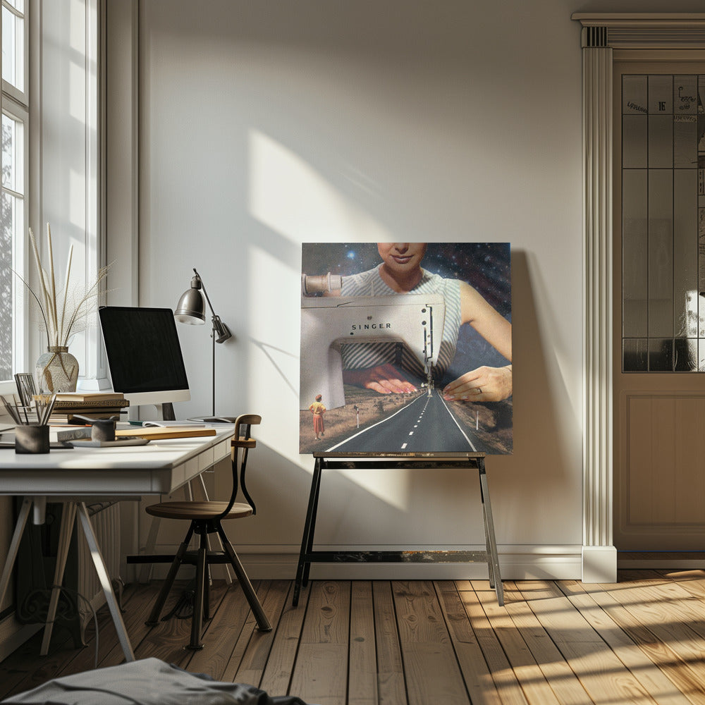 So entsteht eine Straße | Leinwand