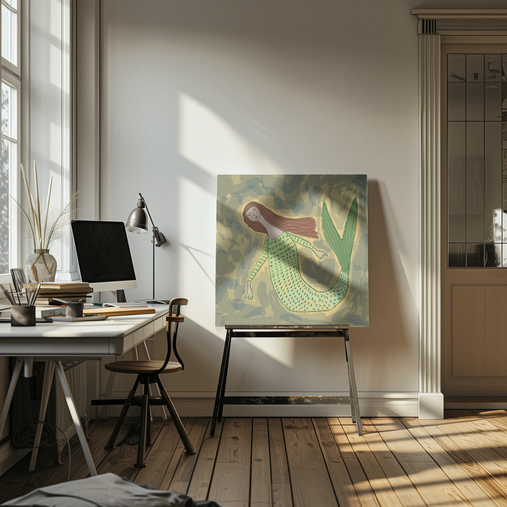 Mermaid green | Canvas