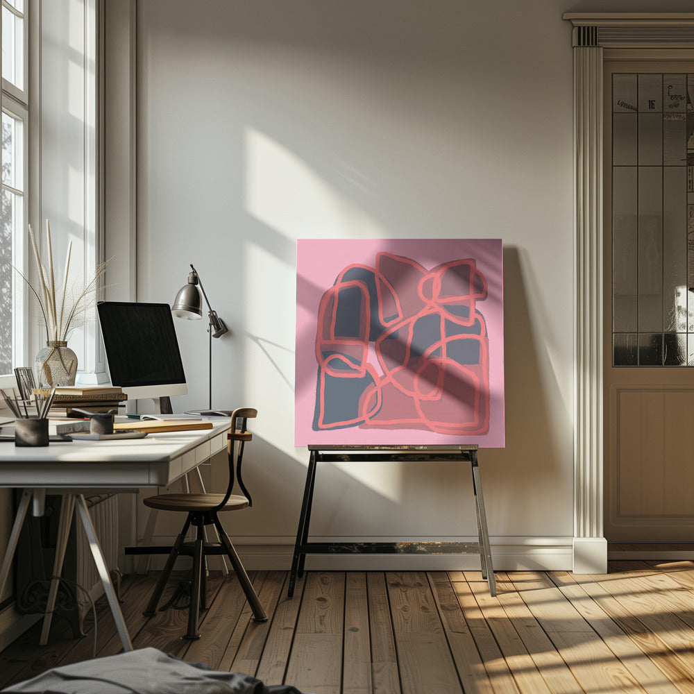 Pink Abstract | Canvas