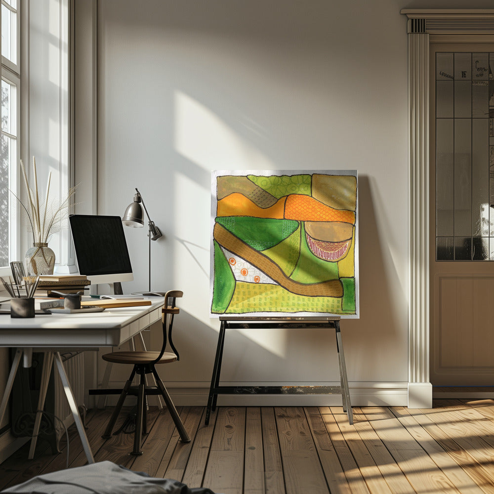 Ein Platz auf dem Land | Leinwand