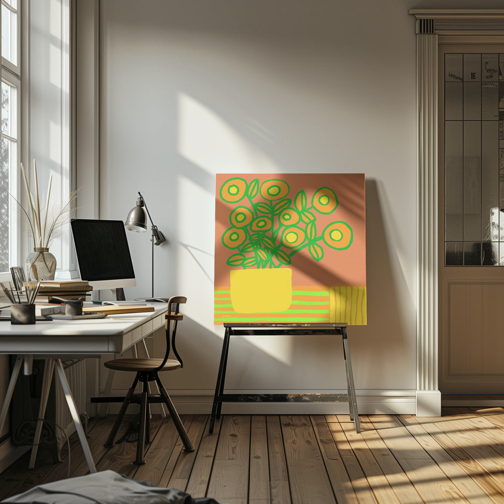 Flowers on table | Canvas