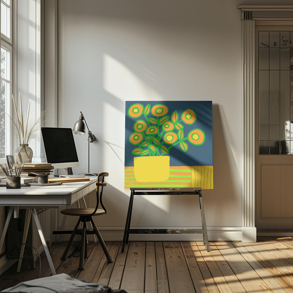 Blumen auf dem Tisch | Leinwand