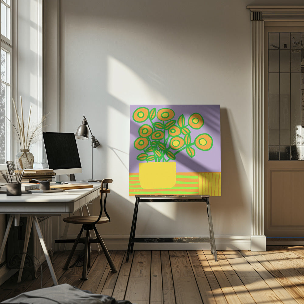 Blumen auf dem Tisch | Leinwand