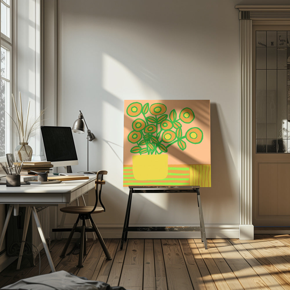 Blumen auf dem Tisch | Leinwand