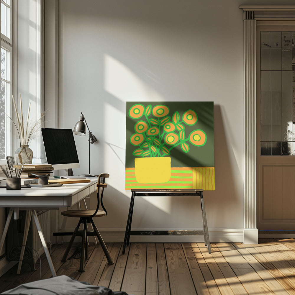 Blumen auf dem Tisch | Leinwand