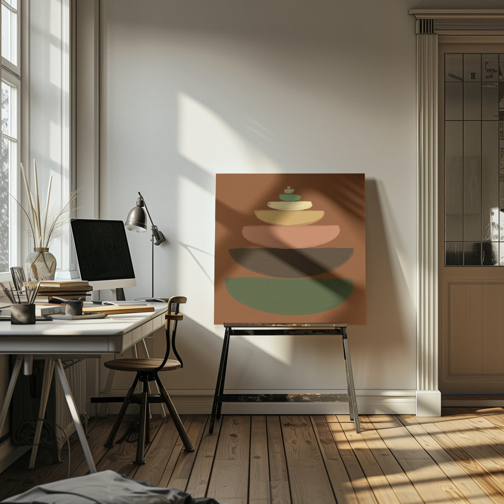 Abstrakte Schalen | Leinwand