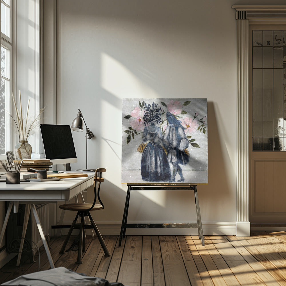Der Hof der Tiefe | Leinwand