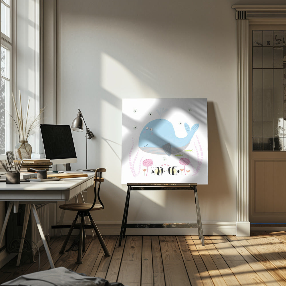 Whale's Garden Dream | Canvas