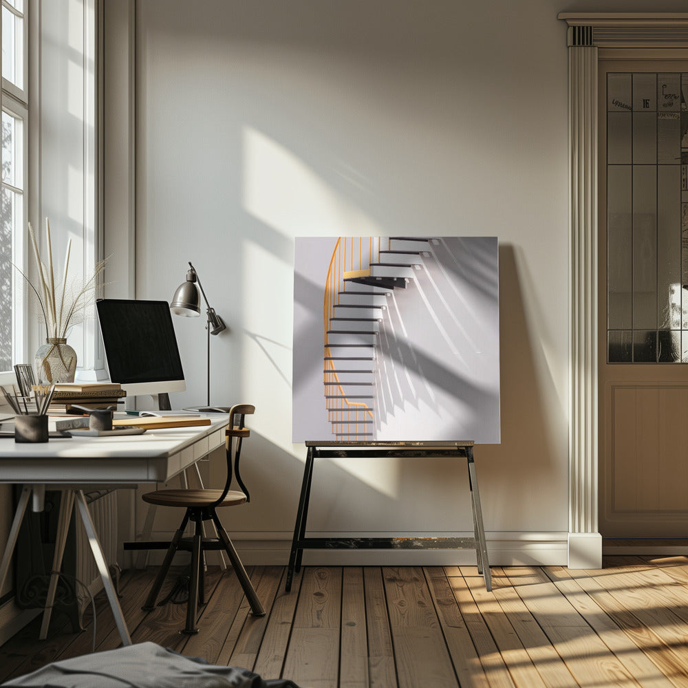 Gelbe Treppe | Leinwand