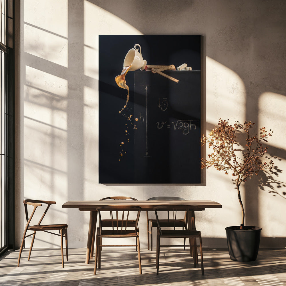Eine Studie mit freiem Fall | Leinwand