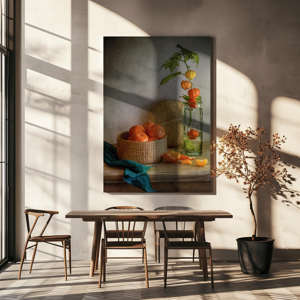 Stillleben mit Clementinen | Leinwand