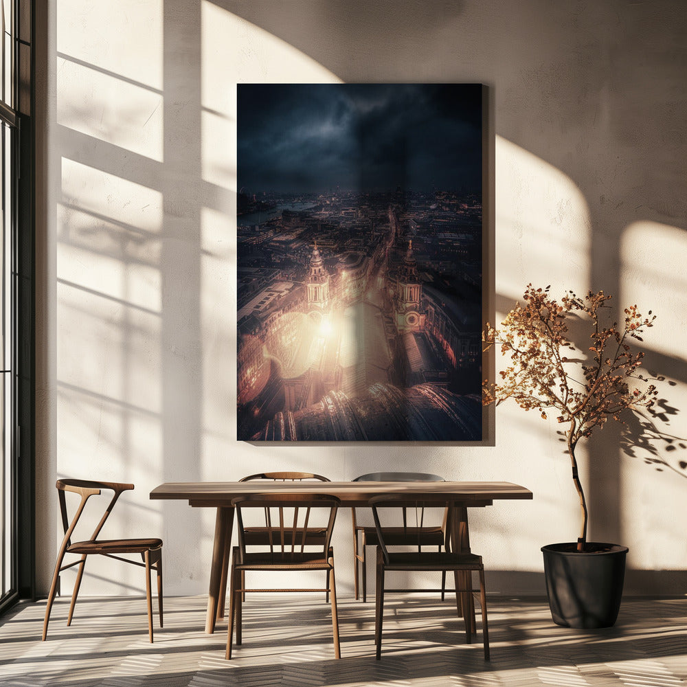Ein Licht in der Dunkelheit | Leinwand