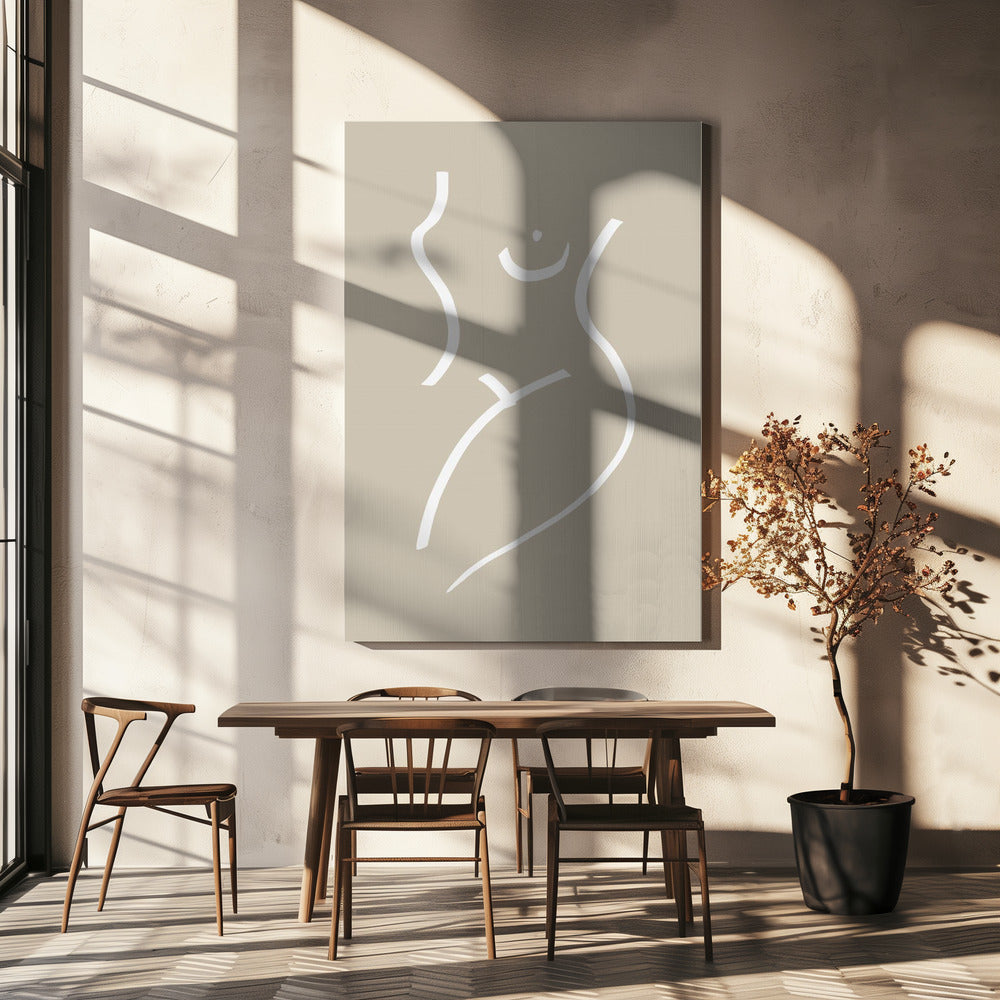Body Sketch Sand | Canvas