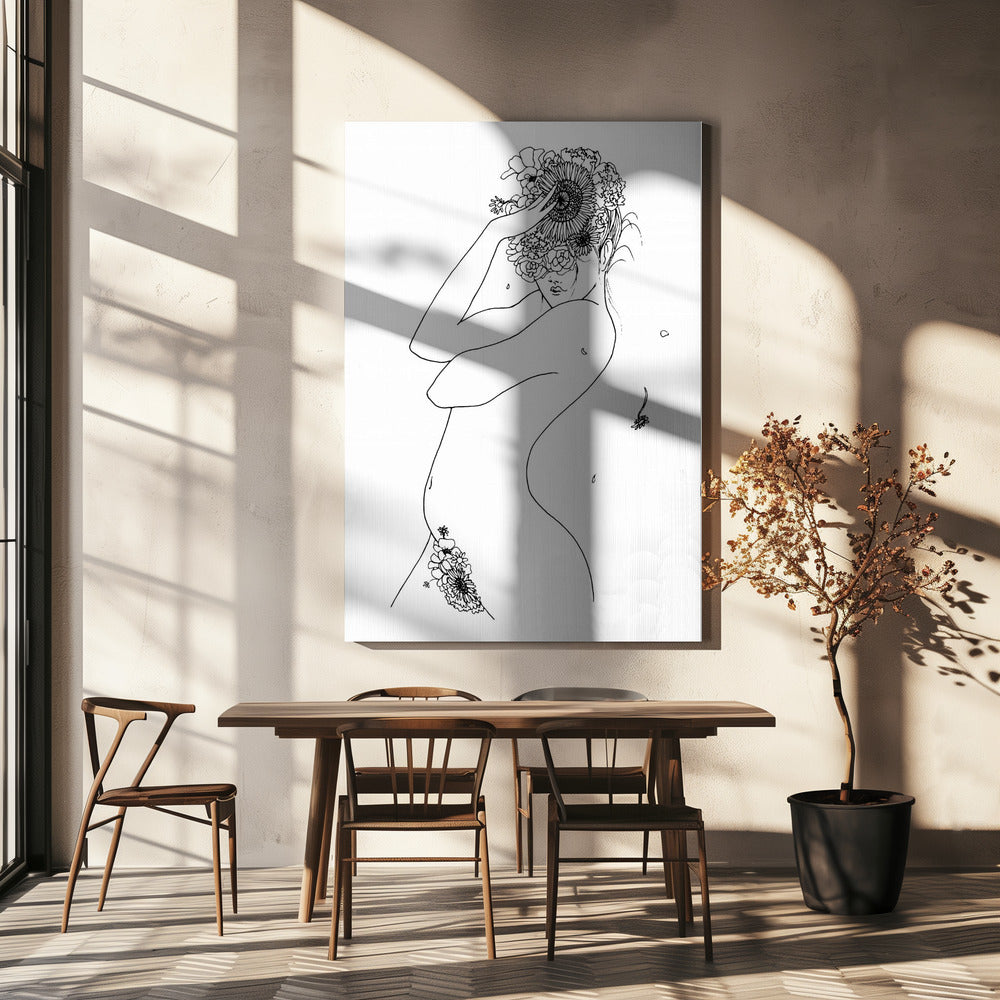 Blumenmädchen | Leinwand