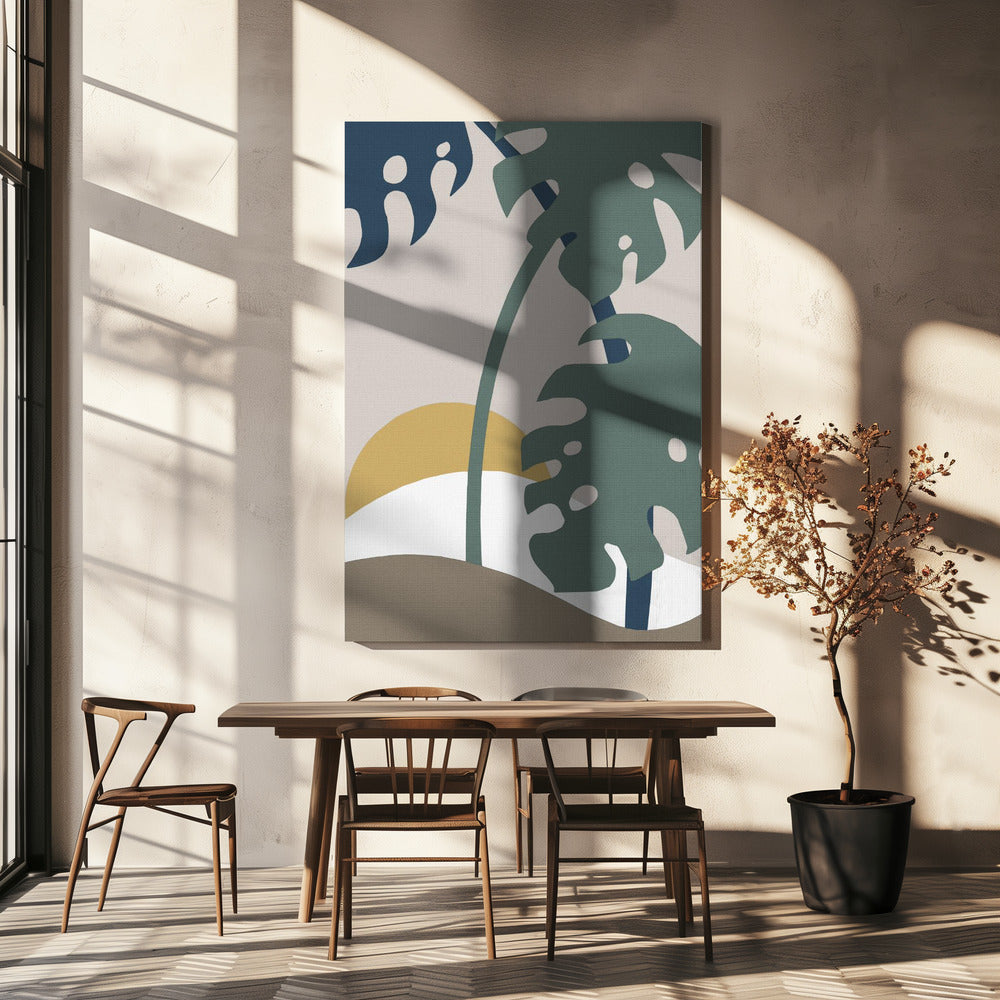 Monstera Cut Out 02 | Leinwand