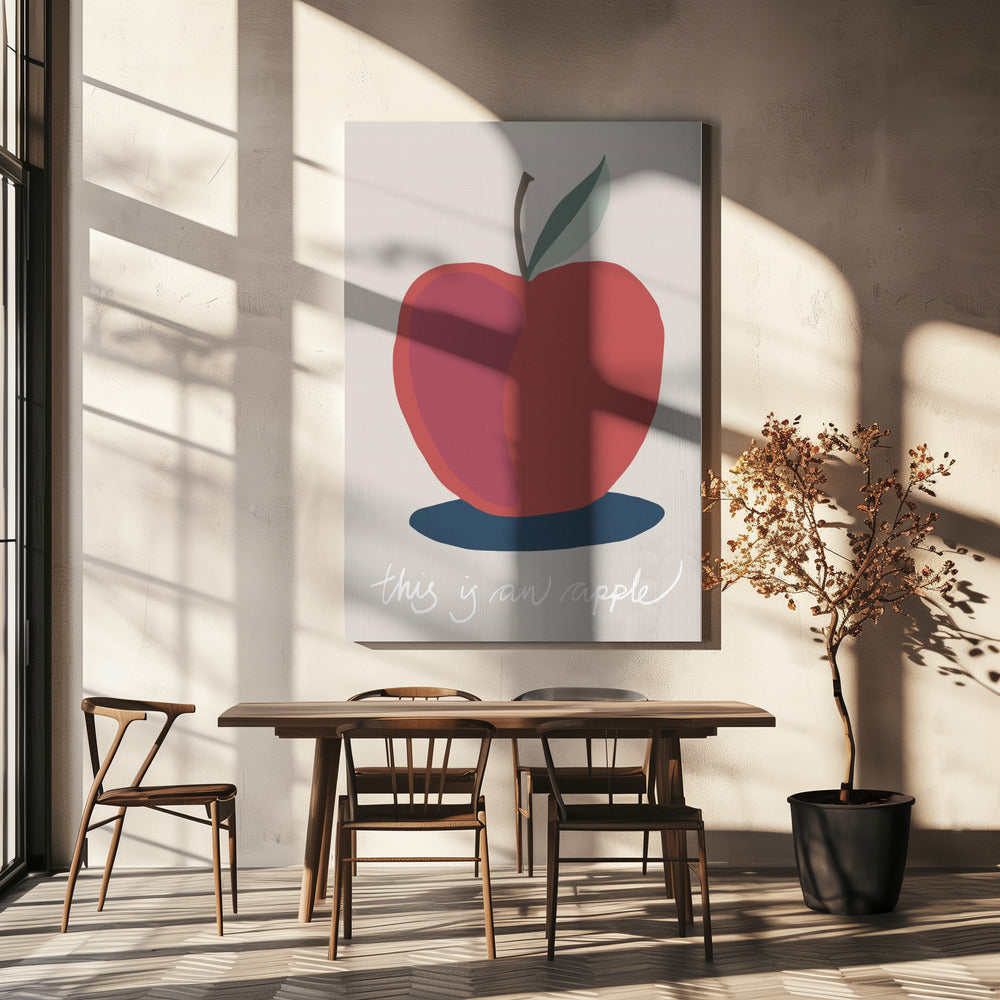 Das ist ein Apfel | Leinwand