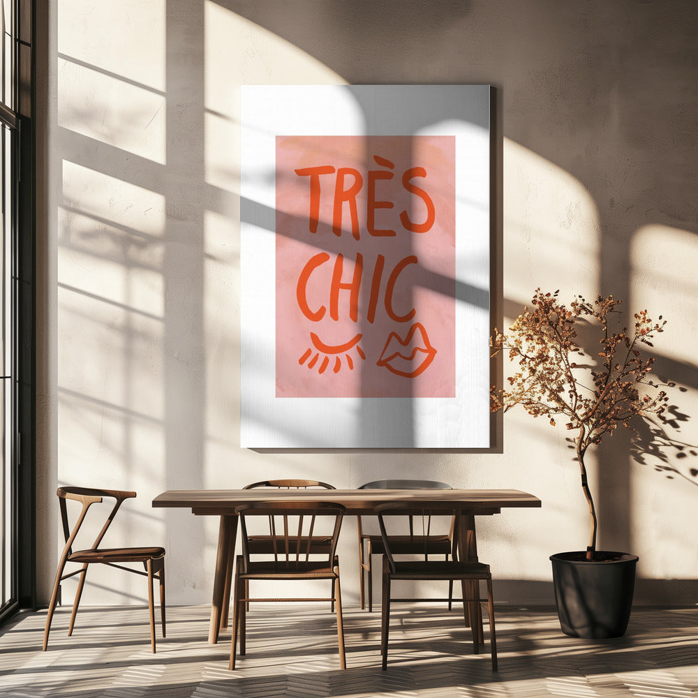 Très Chic Pink Frame | Canvas