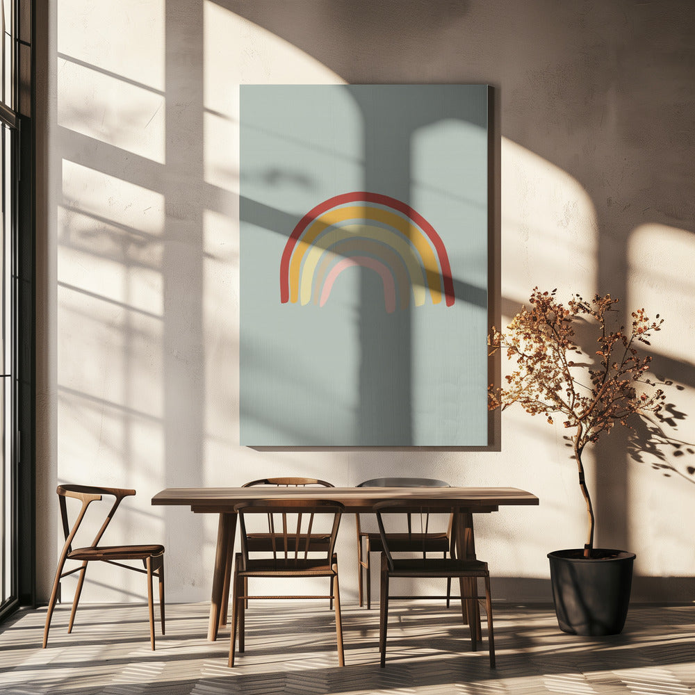 Rainbow Green | Canvas