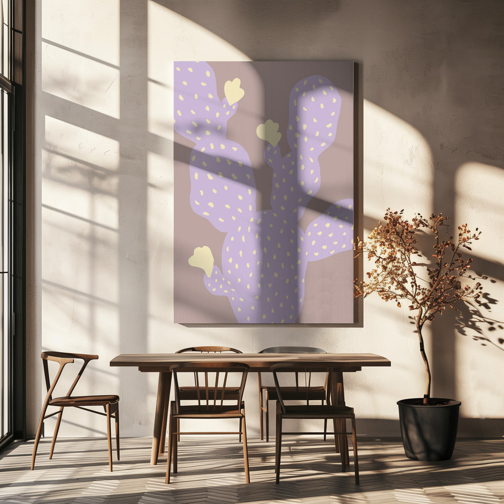 Lilac Cactus | Canvas