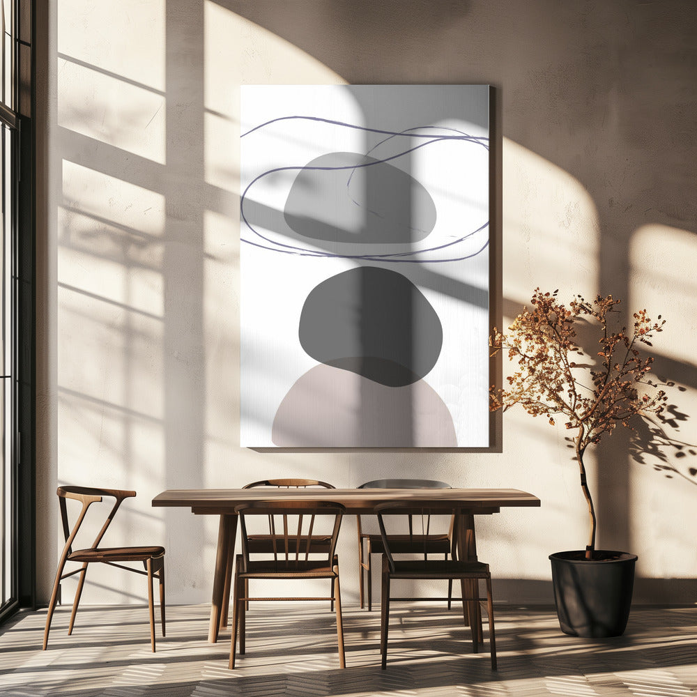 New Shapes Beige 04 | Canvas