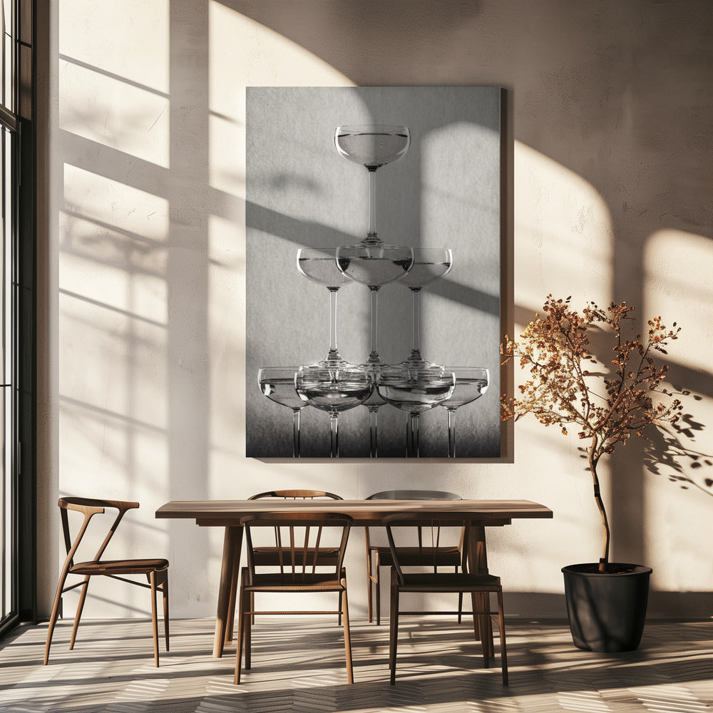 Champagnerturm_9 | Leinwand